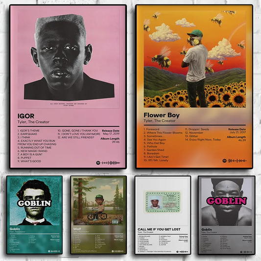 Tyler The Creator Canvas Printed Album covers