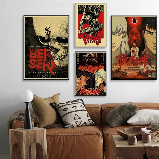 Retro Berserk Canvas